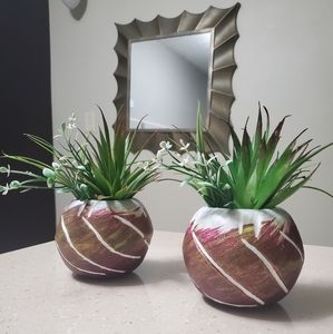 Concrete Planter Set